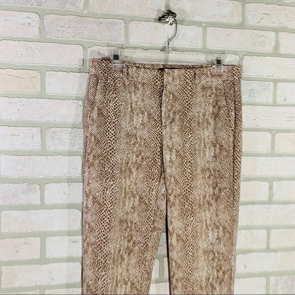 Banana Republic Avery Snakeskin Print Pants Size 2 - Picture 5 of 11